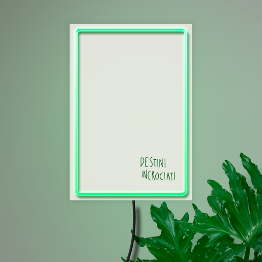 Destini incrociati - Quadretto con Neon Led