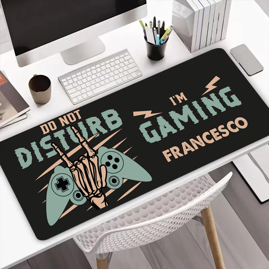 Do not disturb im gaming - Tappetino per mouse da gaming - personalizzato con nome