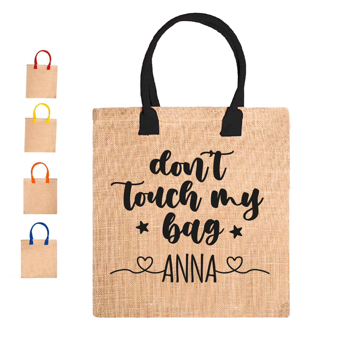 Don't touch my bag  - Borsa Mare personalizzata con nome