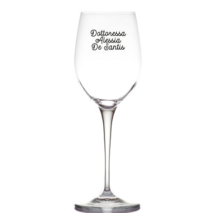 Dottoressa - Calice Bicchiere da Vino - personalizzato