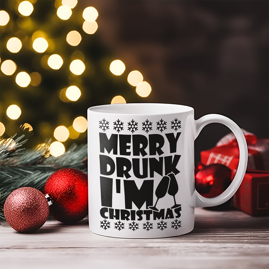 Merry Drunk - Tazza mug - idea regalo Natale