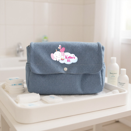 Sky Pink - Borsa Fasciatoio per Neonato personalizzata con nome