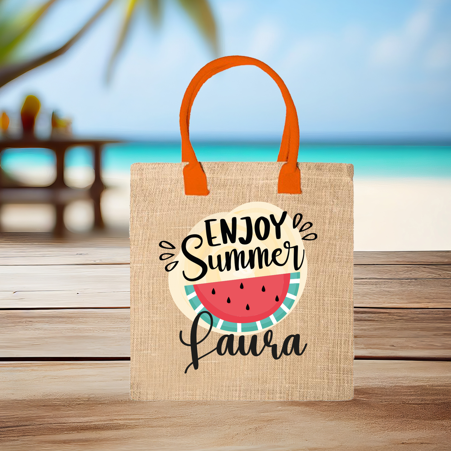 Enjoy summer - Borsa Mare personalizzata con nome