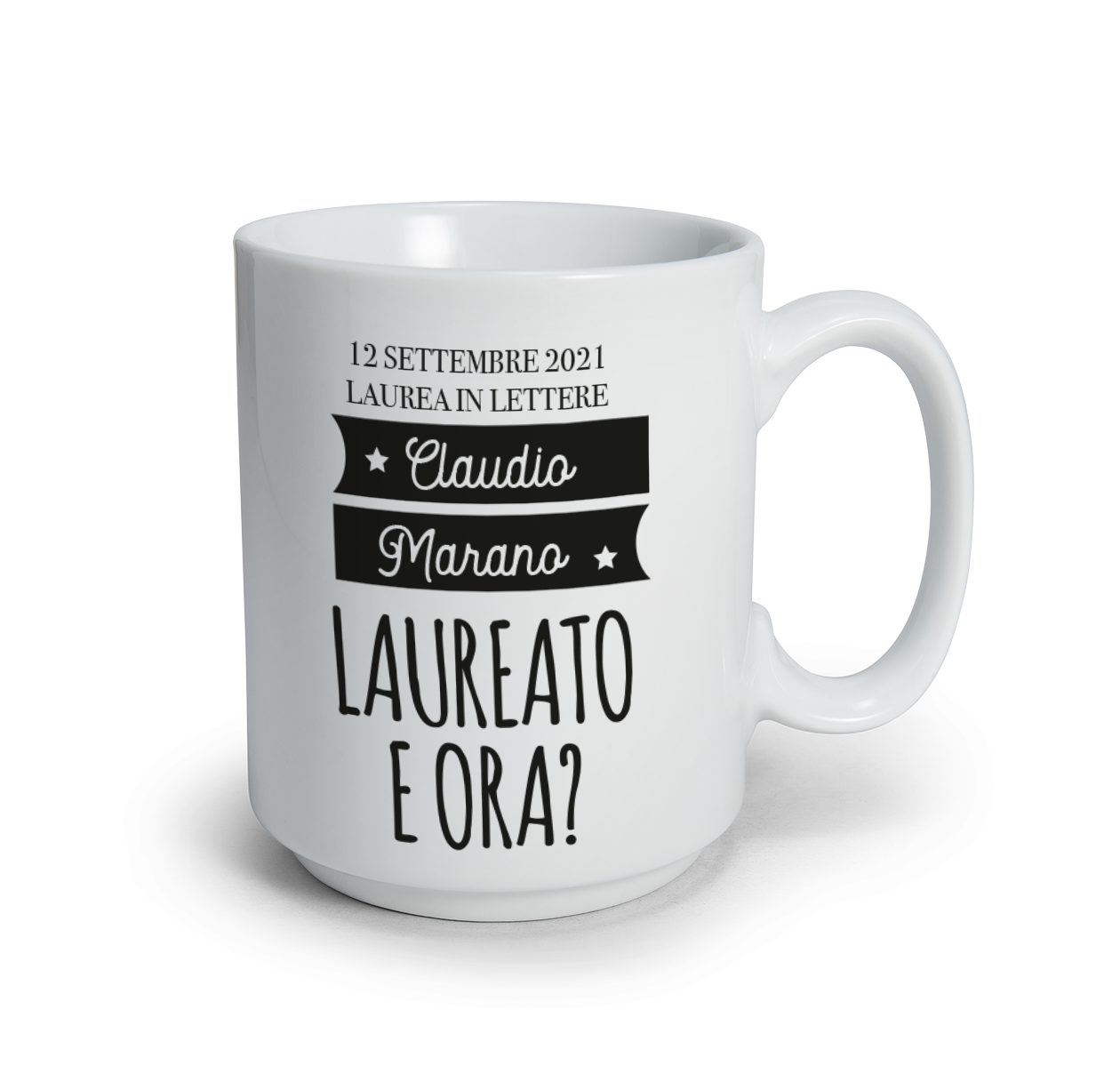 Laureato e ora? - Tazza mug - personalizzata