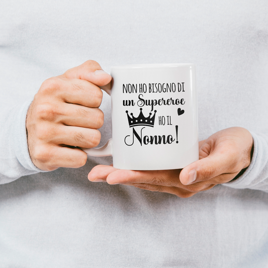 Nonno supereroe - Tazza mug
