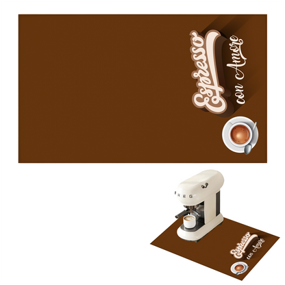 Espresso con amore - Tappetino per Macchina del caffè  con Retro in Gomma Tappeto 30x40cm