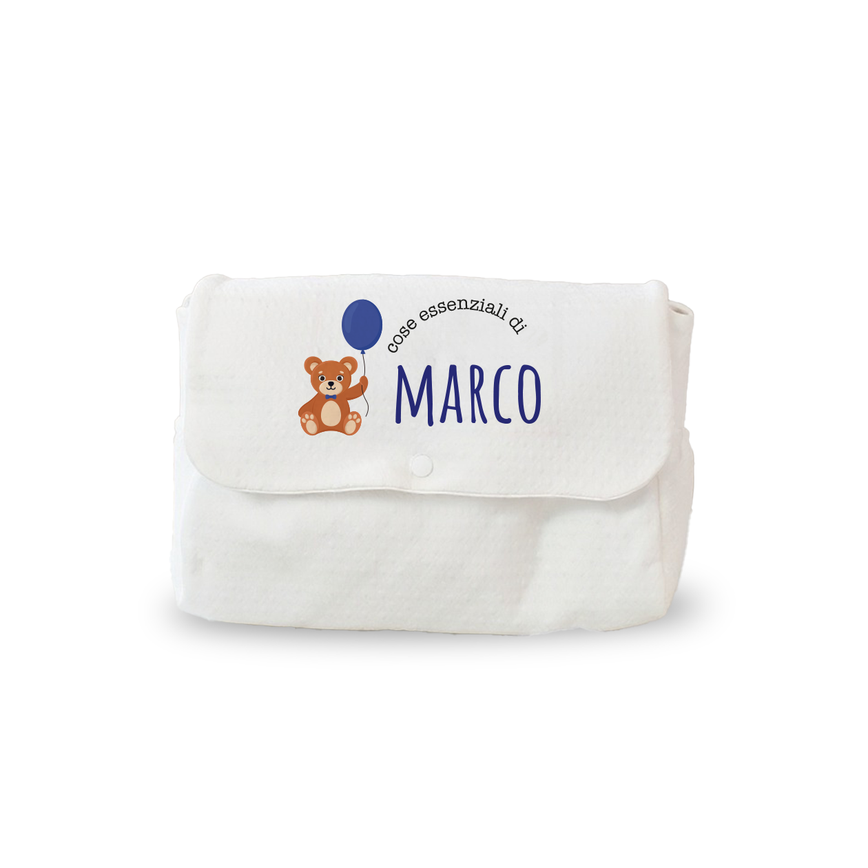 Cose essanziali - Borsa Fasciatoio per Neonato personalizzata con nome