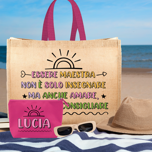 Essere Maestra - Borsa mare & Pochette - Combo