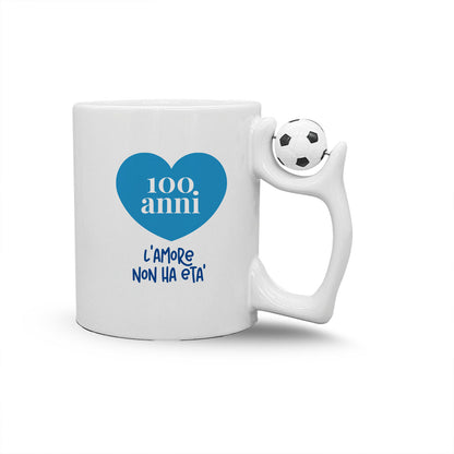 L'amore non ha età - Tazza mug con manico pallone