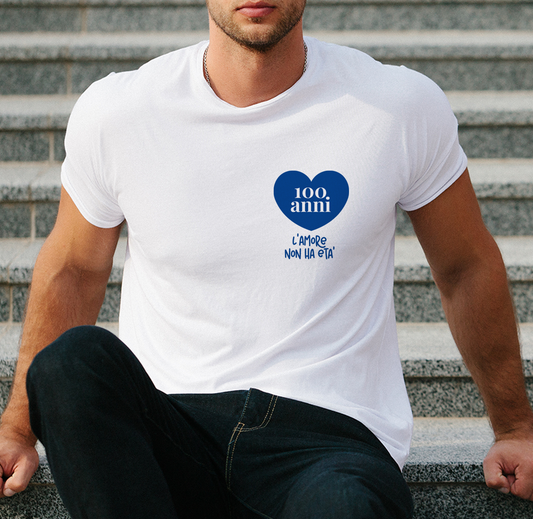 100 anni, l'amore non ha età - T-shirt Bianco - Maglia 2026