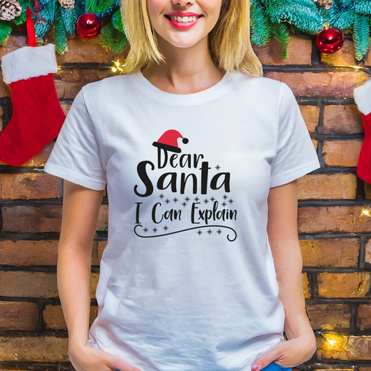 Dear Santa I can explain - T-shirt