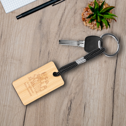 Ti vogliamo bene mamma - Portachiavi in Legno