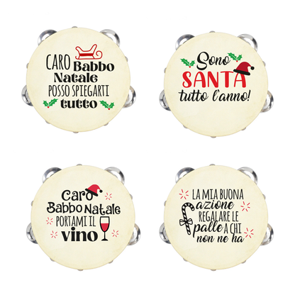 Caro Babbo Natale - Set da 10 Tamburelli
