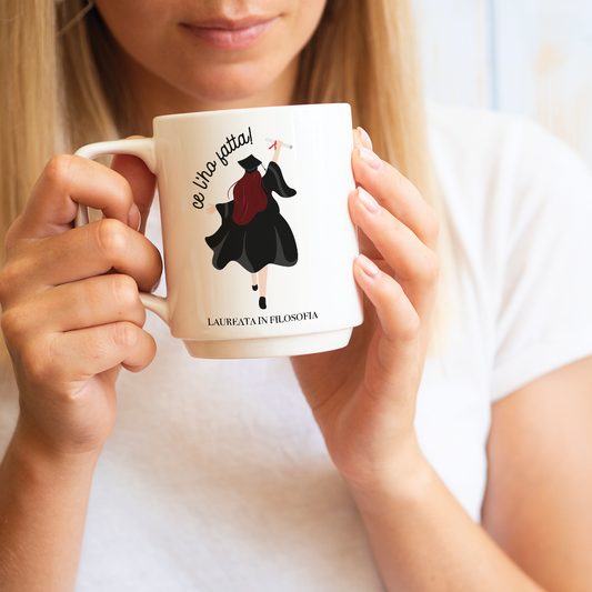 Ce l'ho fatta (Laureata) - Tazza mug - personalizzata