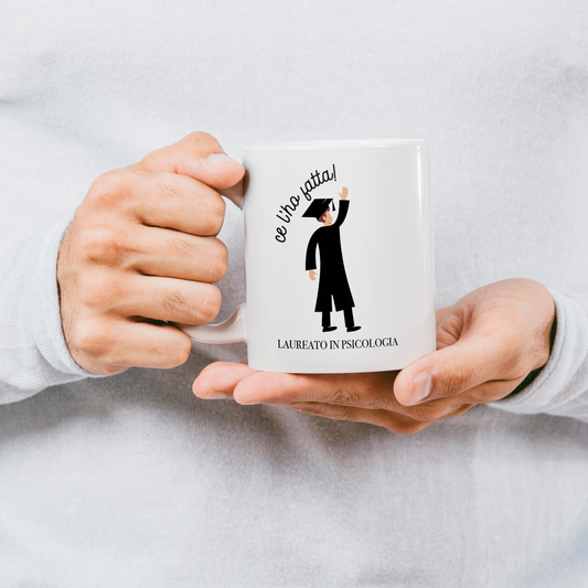 Ce l'ho fatta (Laureato) - Tazza mug - personalizzata