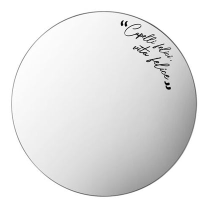 Vita felice - plaxiglass specchiato - personalizzato con frase