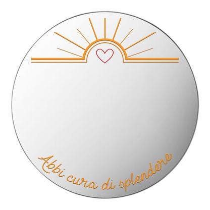 Abbi cura di splendere - plaxiglass specchiato