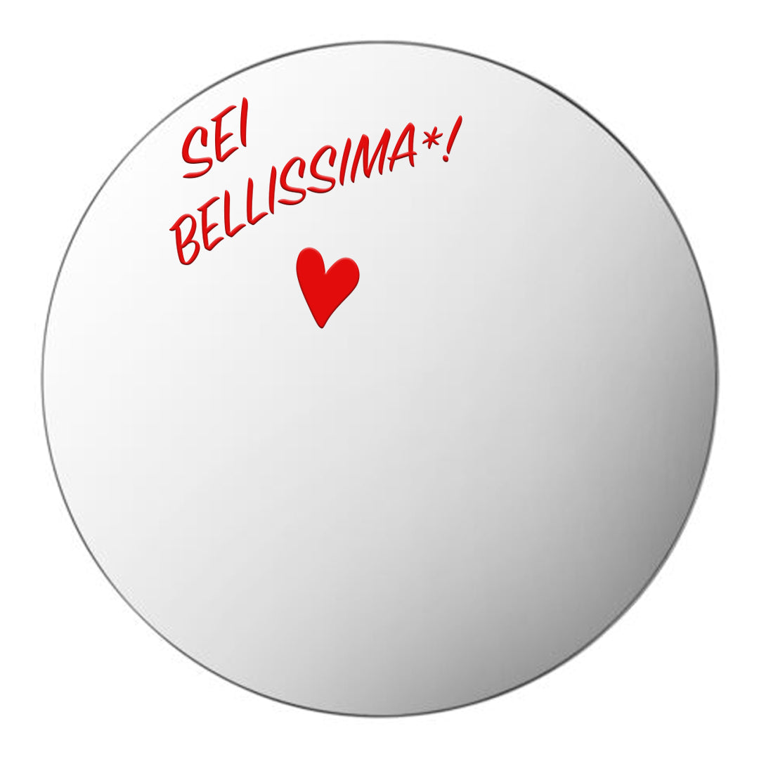 Sei bellissima - plaxiglass specchiato