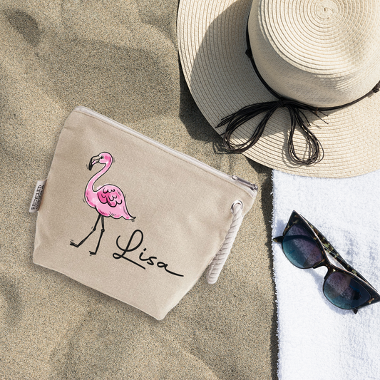 Fenicottero - Pochette personalizzata con nome