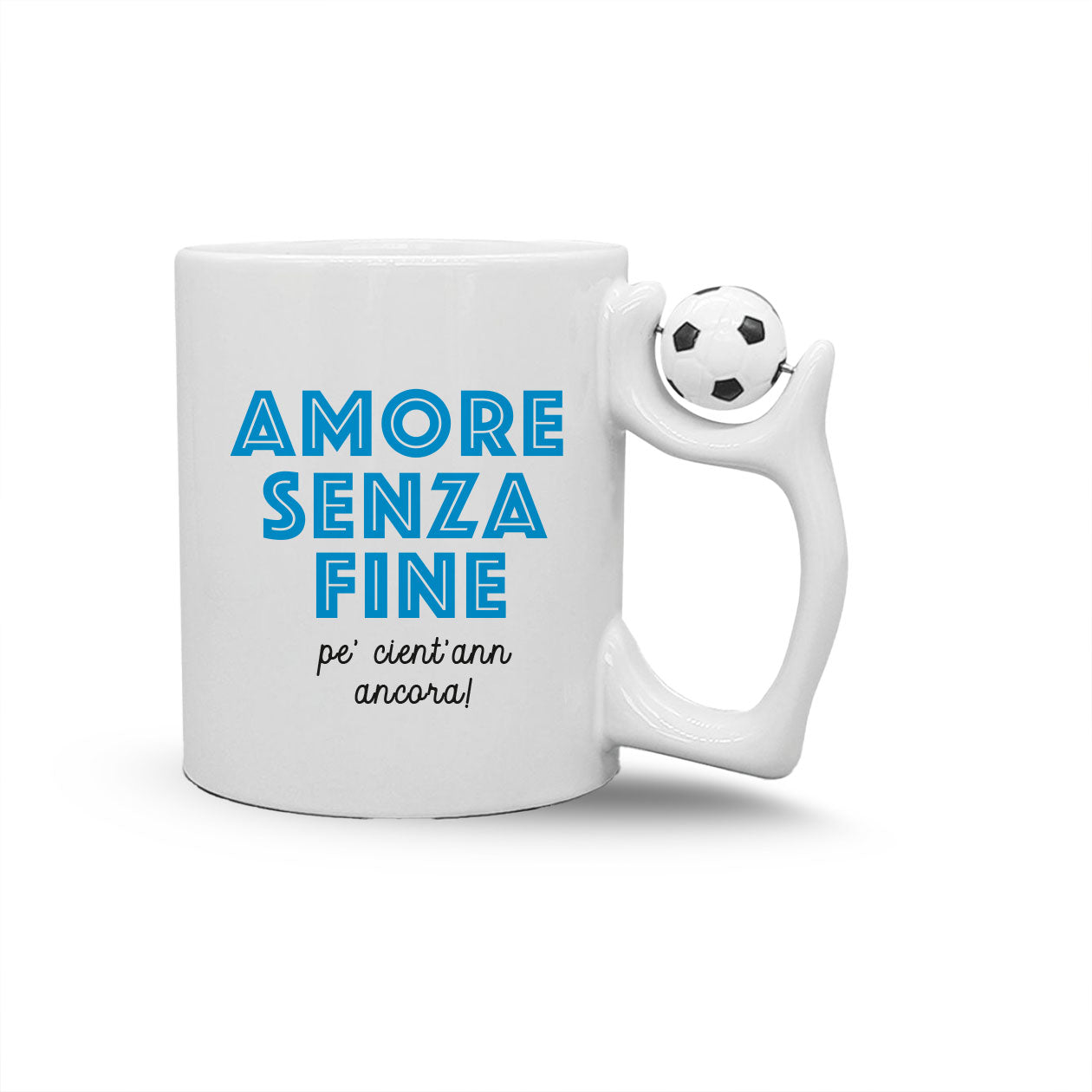 Amore senza fine - Tazza mug con manico pallone