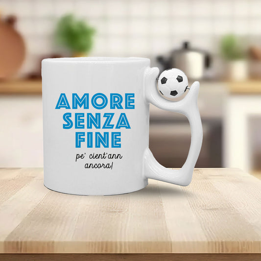 Amore senza fine - Tazza mug con manico pallone