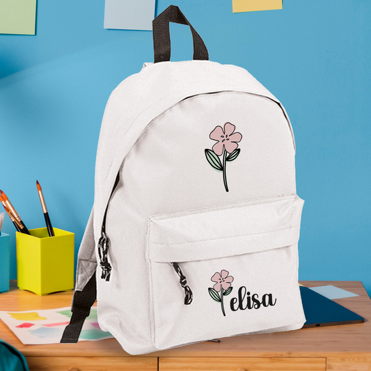Rose name - zaino scuola - personalizzato con nome
