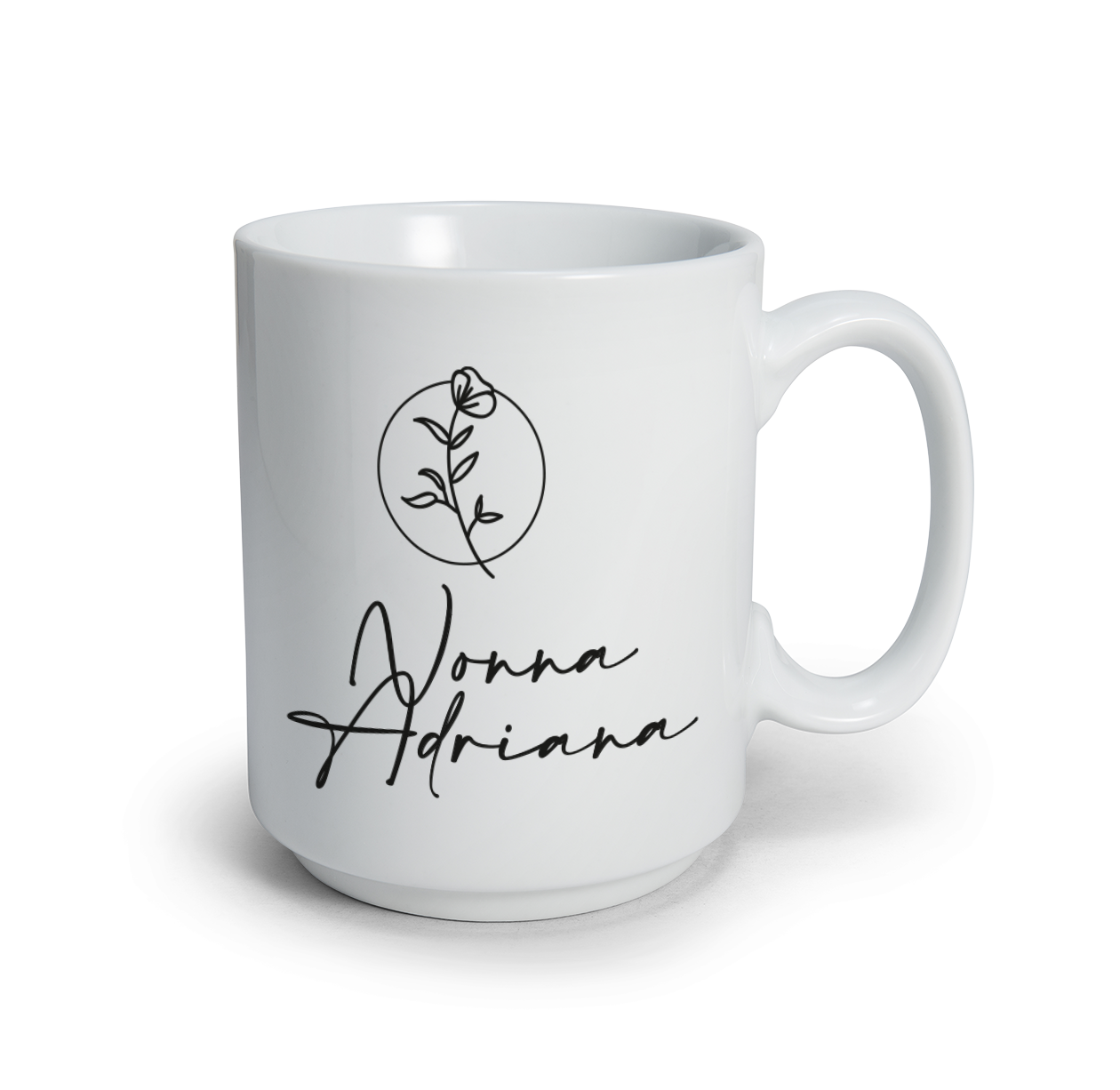 Nonna Name Flower - Tazza mug - personalizzata con nome