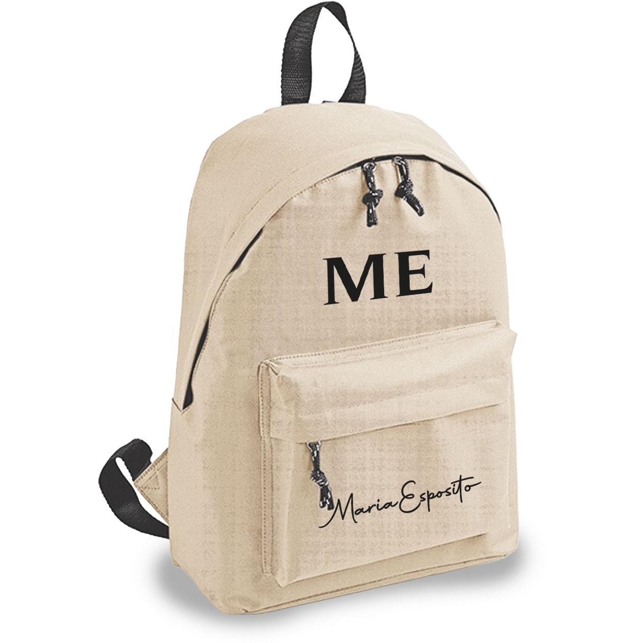 Name e iniziale - zaino scuola - personalizzato con nome