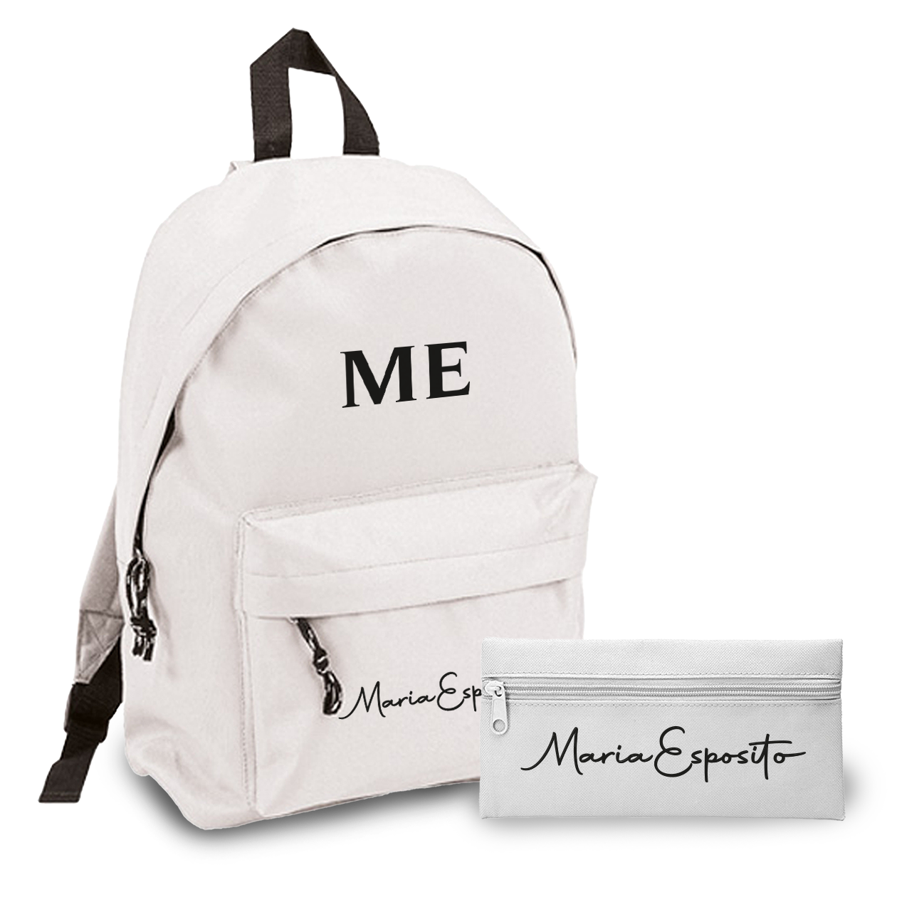 Elegant Name - Zaino + Portapenne - personalizzati con nome