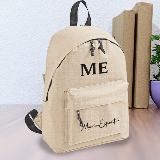 Name e iniziale - zaino scuola - personalizzato con nome