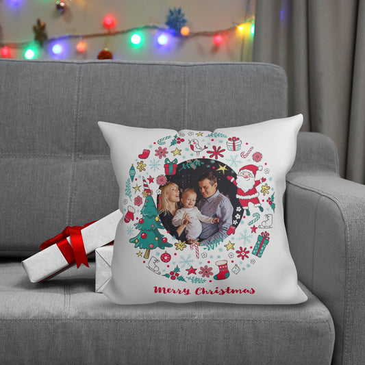 Christmas spirit - Cuscino Personalizzato - idea regalo Natale personalizzato con foto