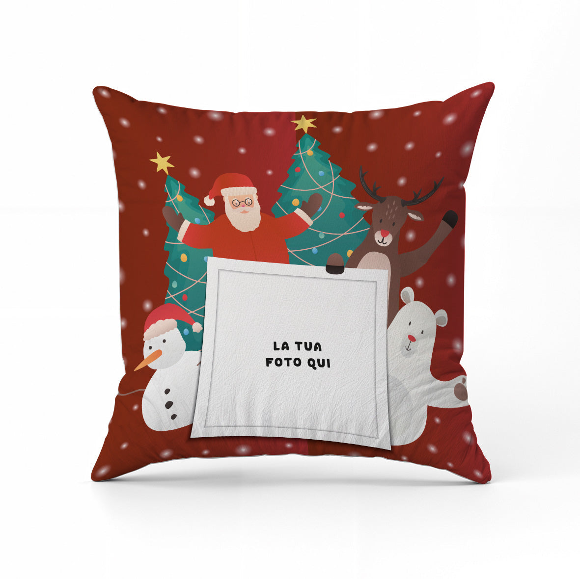 Sweet Christmas - Cuscino Personalizzato - idea regalo Natale personalizzato con foto