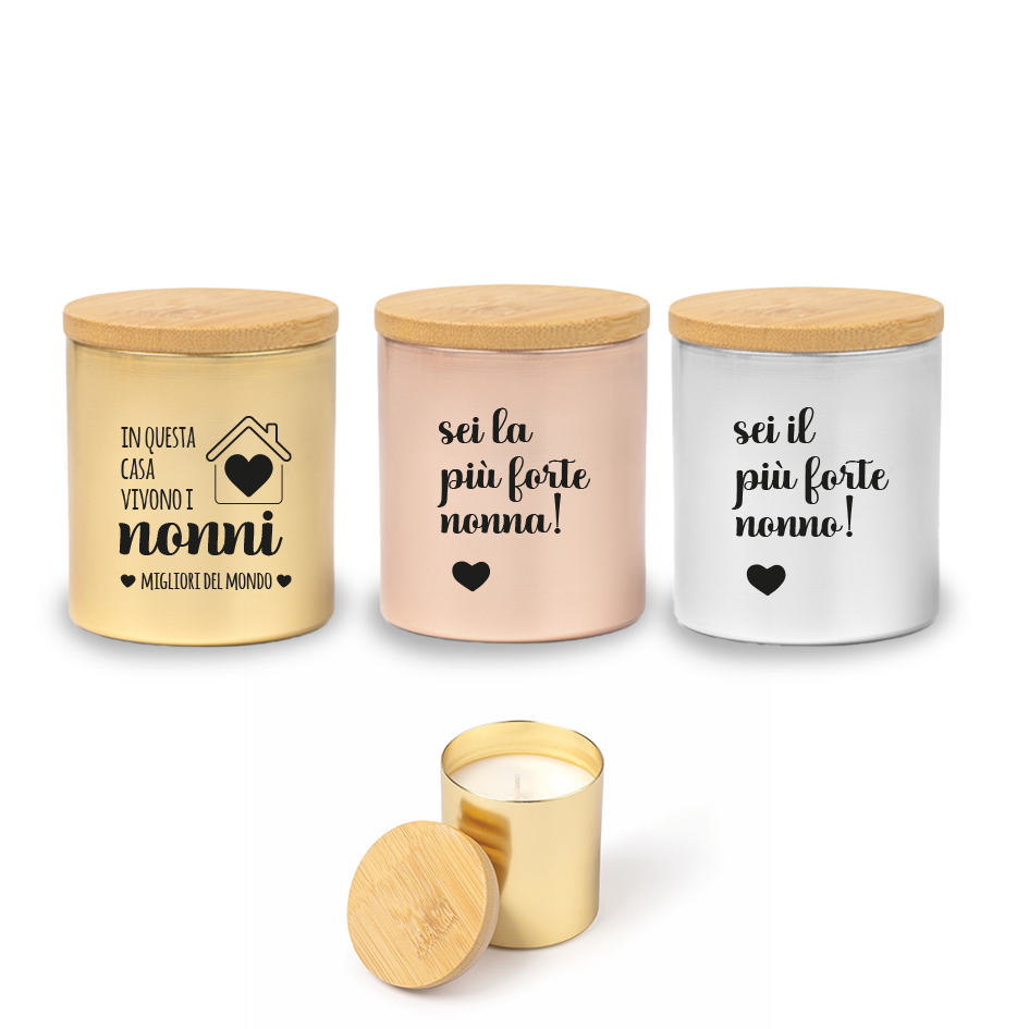 I nonni migliori del mondo - Set di 3 Candele Profumate