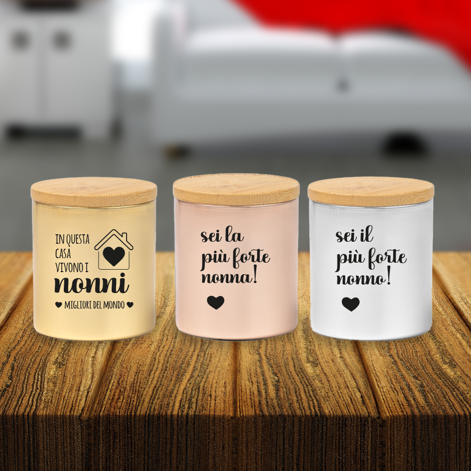 I nonni migliori del mondo - Set di 3 Candele Profumate