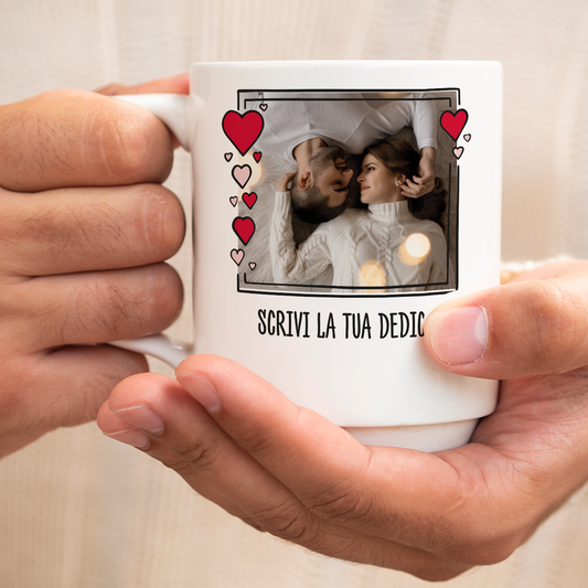 Happy Valentine's Day - Tazza mug - personalizzata con foto e dedica