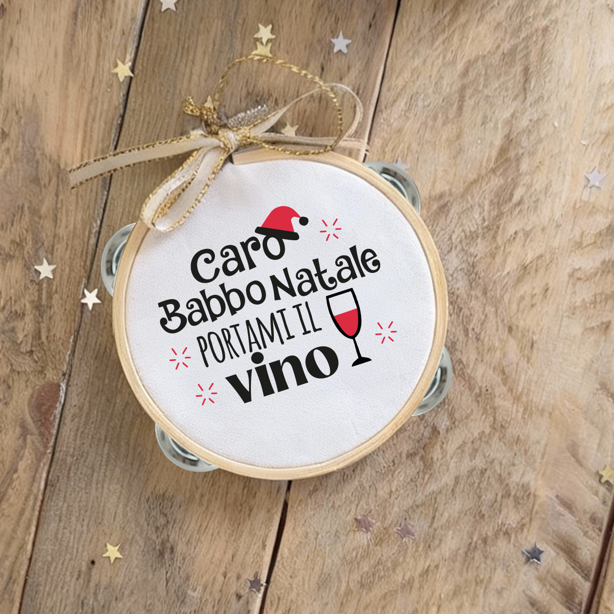 Caro Babbo Natale - Set da 10 Tamburelli