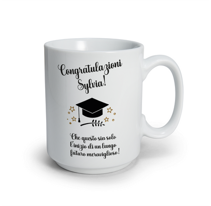 Cogratulazioni - Tazza mug - personalizzata con nome
