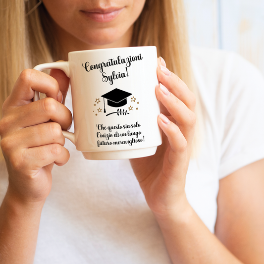 Cogratulazioni - Tazza mug - personalizzata con nome