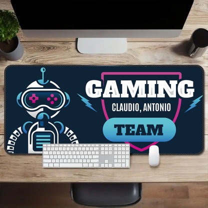 Gaming Team - Tappetino per mouse da gaming - personalizzato con nome/i