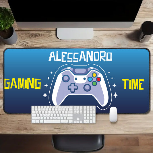 Gaming Time - Tappetino per mouse da gaming - personalizzato con nome