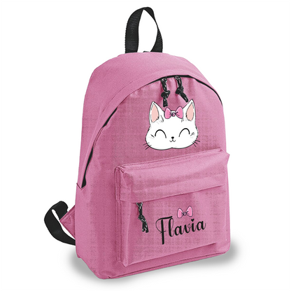 Baby cat - zaino scuola - personalizzato con nome