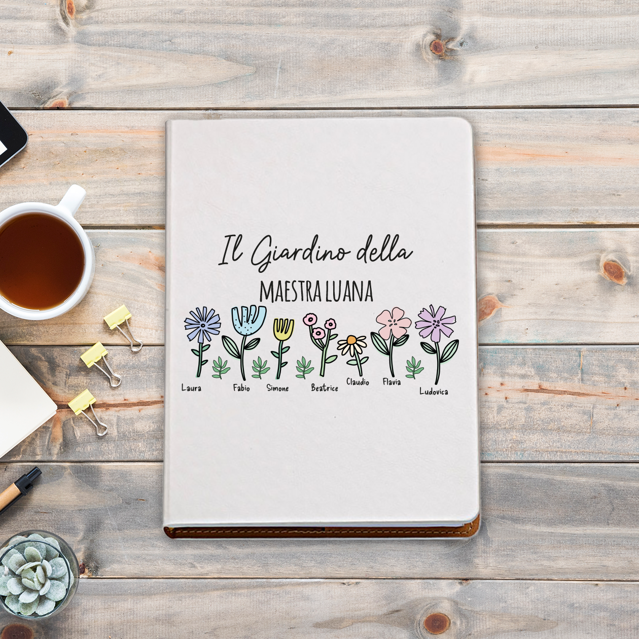 Il giardino della mia maestra - Block Notes personalizzato
