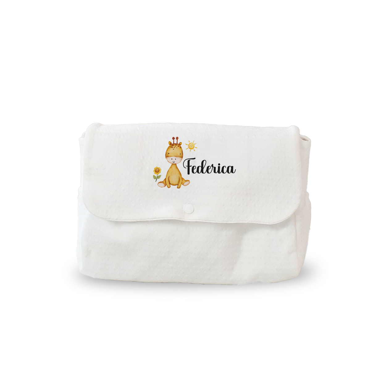 Baby Flower - Borsa Fasciatoio per Neonato personalizzata con nome