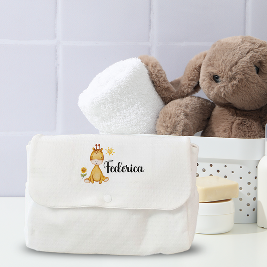 Baby Flower - Borsa Fasciatoio per Neonato personalizzata con nome