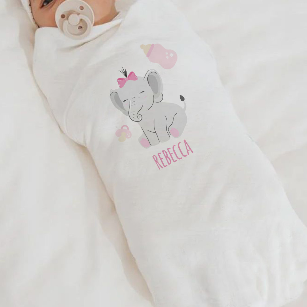 Bear Girl - Set 3 pezzi mussole personalizzate con nome