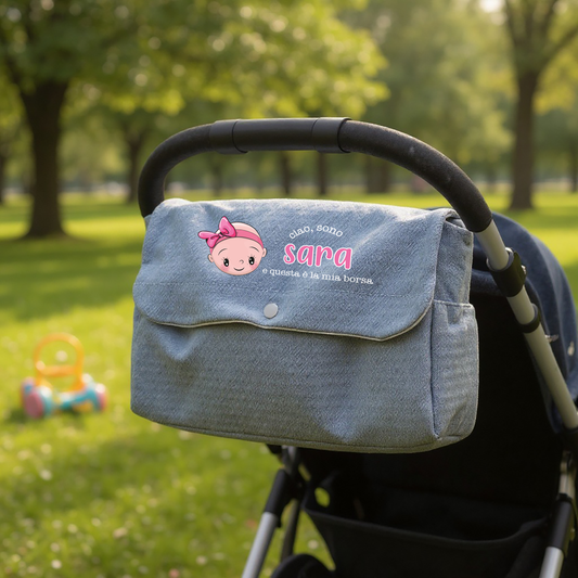 Questa è la mia borsa Girl - Borsa Fasciatoio per Neonato personalizzata con nome