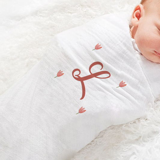 Baby Girl - Set 3 pezzi mussole personalizzate con nome