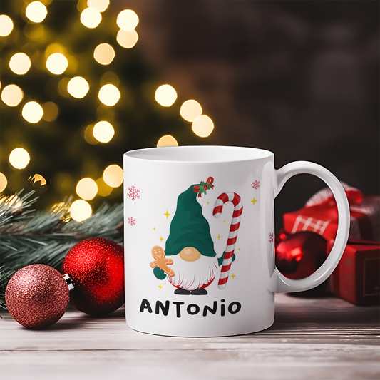 Garden Gnome - Tazza mug - idea regalo Natale - personalizzato con nome