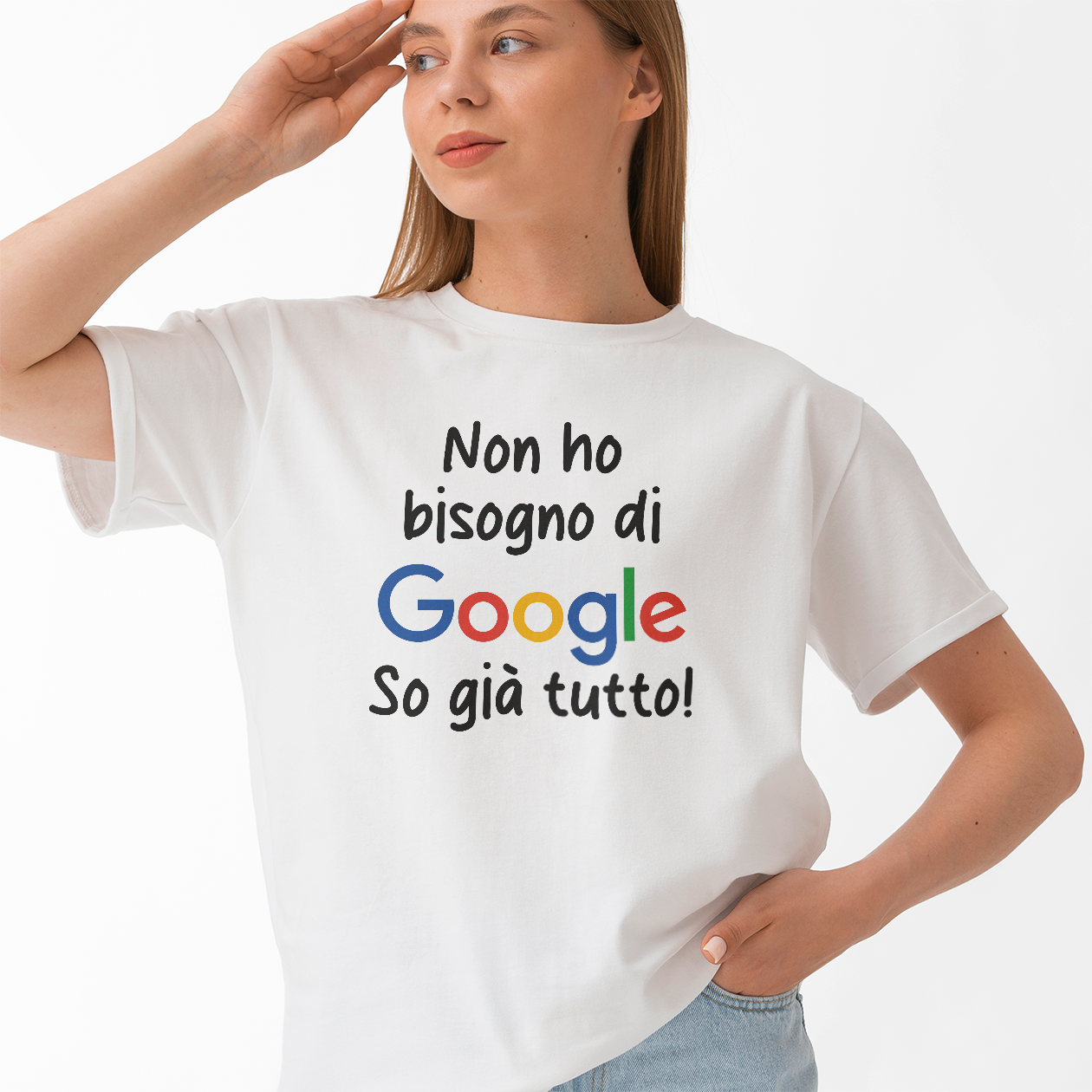 Non ho bisogno di google so già tutto - T-shirt