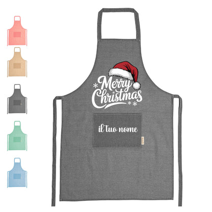 Merry Christmas - Grembiule da Cucina Natalizio - personalizzato con nome